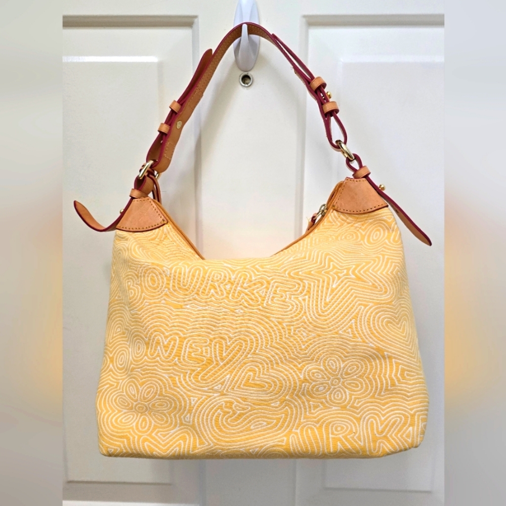 Dooney and Bourke cotton fabric hobo-NWOT - Picture 3 of 17